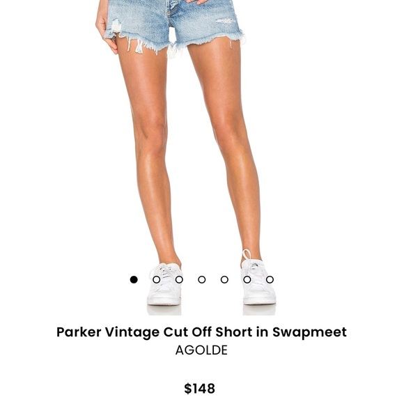 Agolde Parker cutoff jean shorts swapmeet - Picture 1 of 5